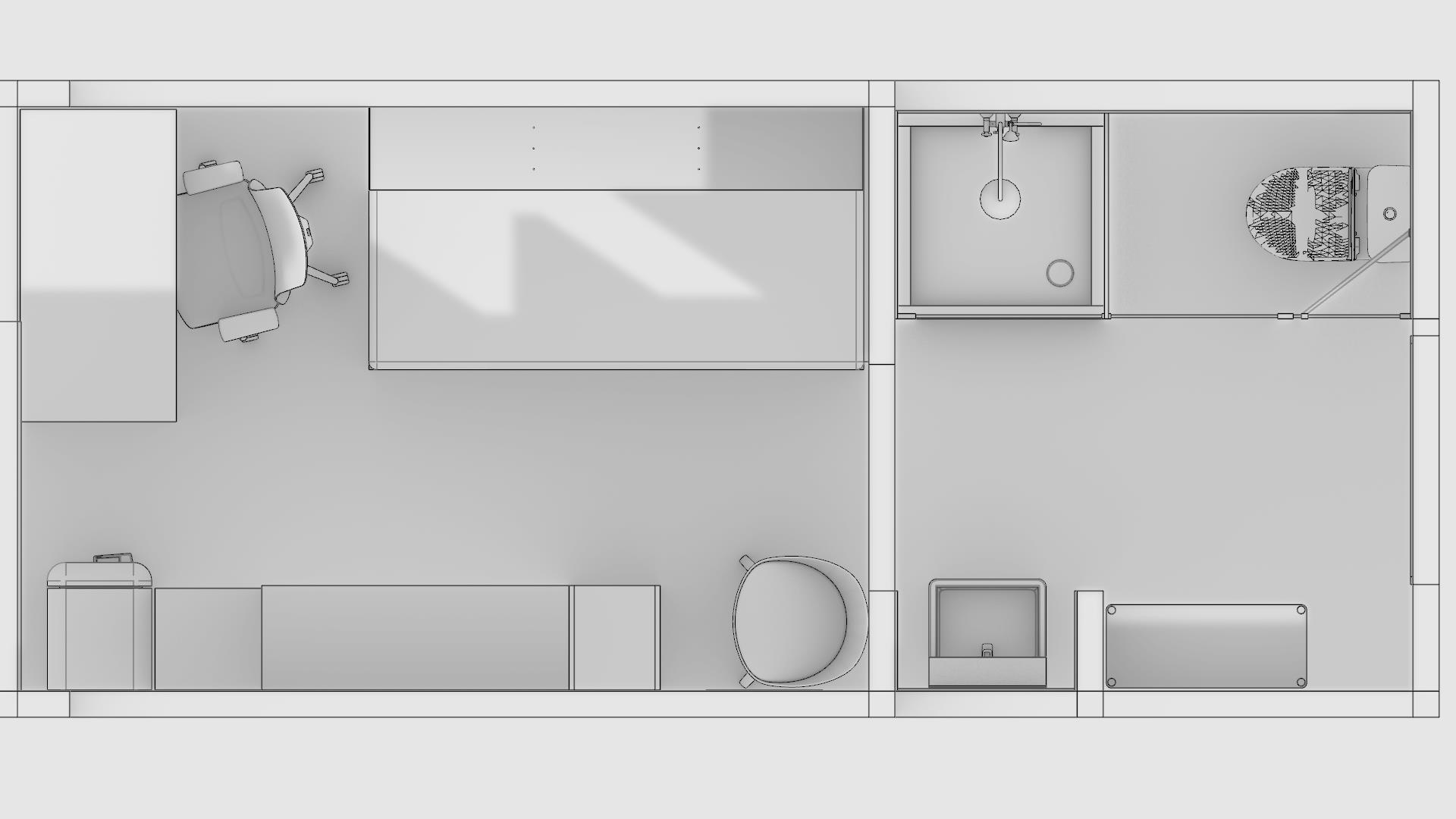 Dormscape student housing 3D model